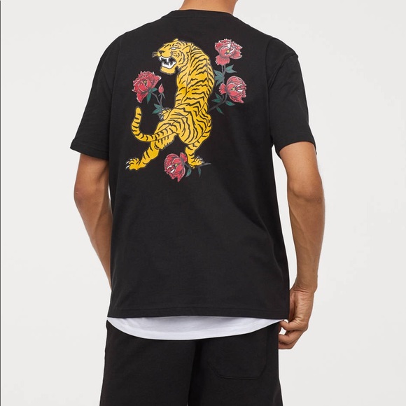 H&m tiger print t shirt Clearance